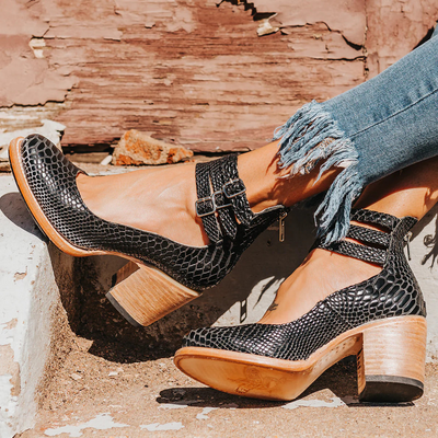 Ginevra™ | Multi-strap pumps med chunky hæl