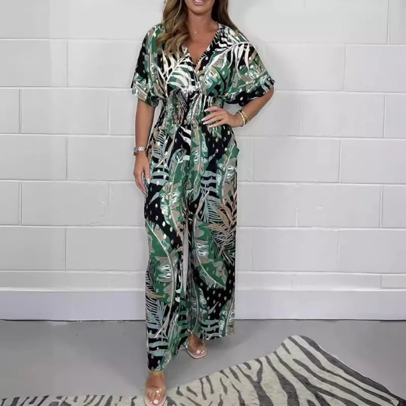 Olivia™ - Elegant buksedragt med vide ben