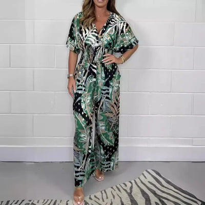 Olivia™ - Elegant buksedragt med vide ben