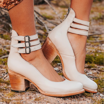Ginevra™ | Multi-strap pumps med chunky hæl