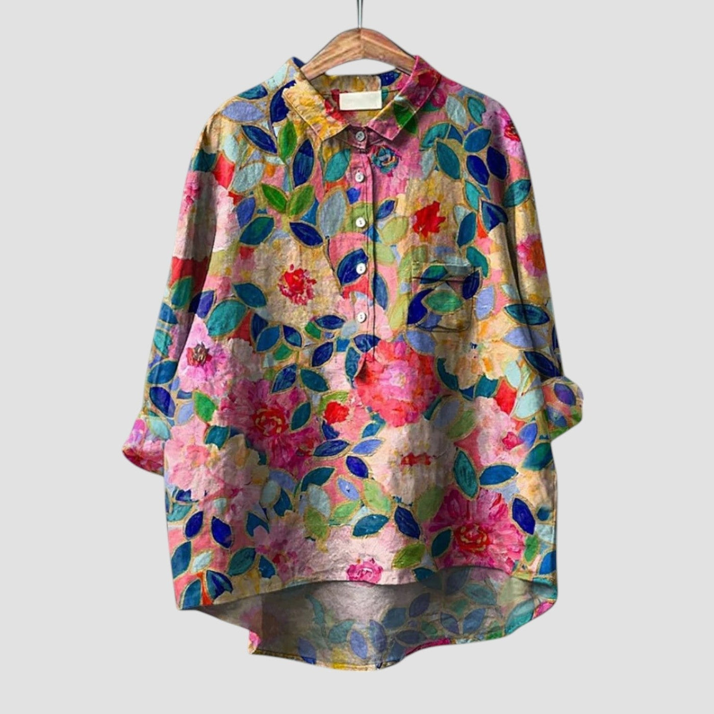 ZÉLIA | Komfortabel og trendy blomstret skjorte