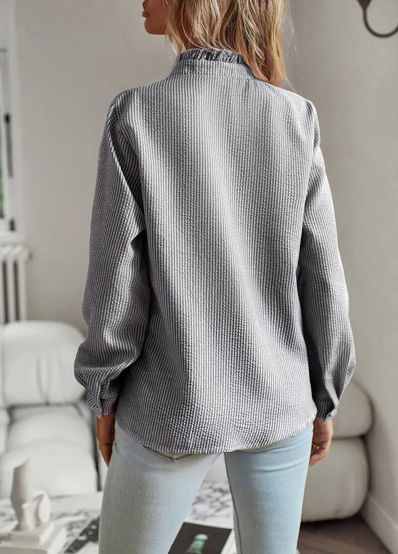 Lena | Bluse med flæser
