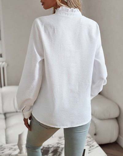 Lena | Bluse med flæser