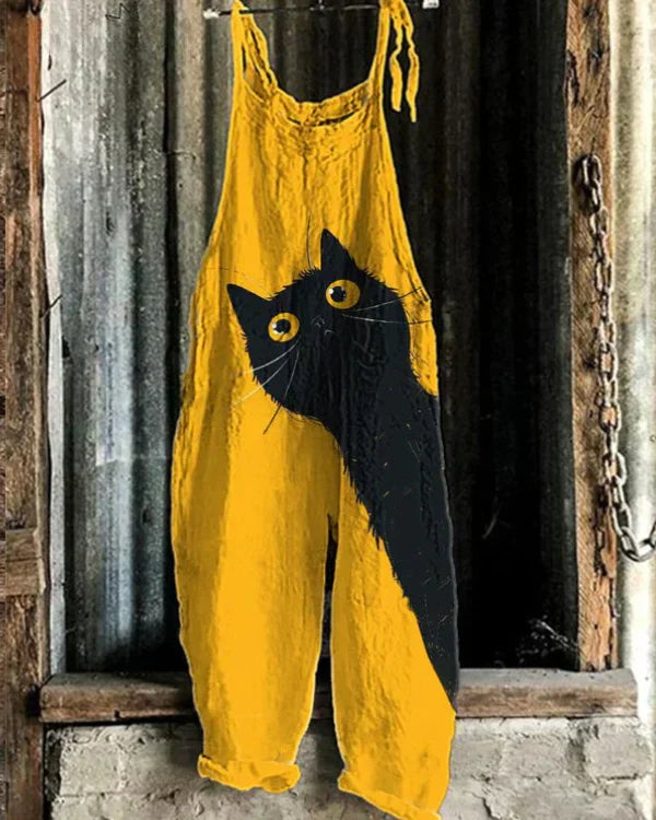 Marini™ | Jumpsuit med legesygt katteprint