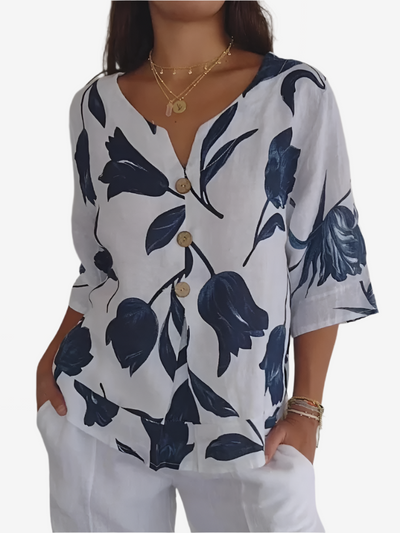 Lena | Bluse med blomster