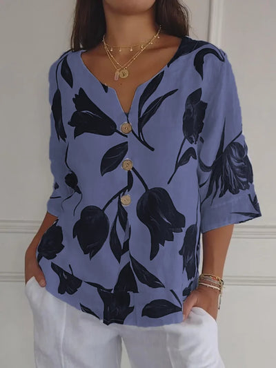 Lena | Bluse med blomster
