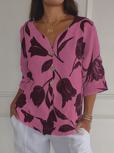 Lena | Bluse med blomster