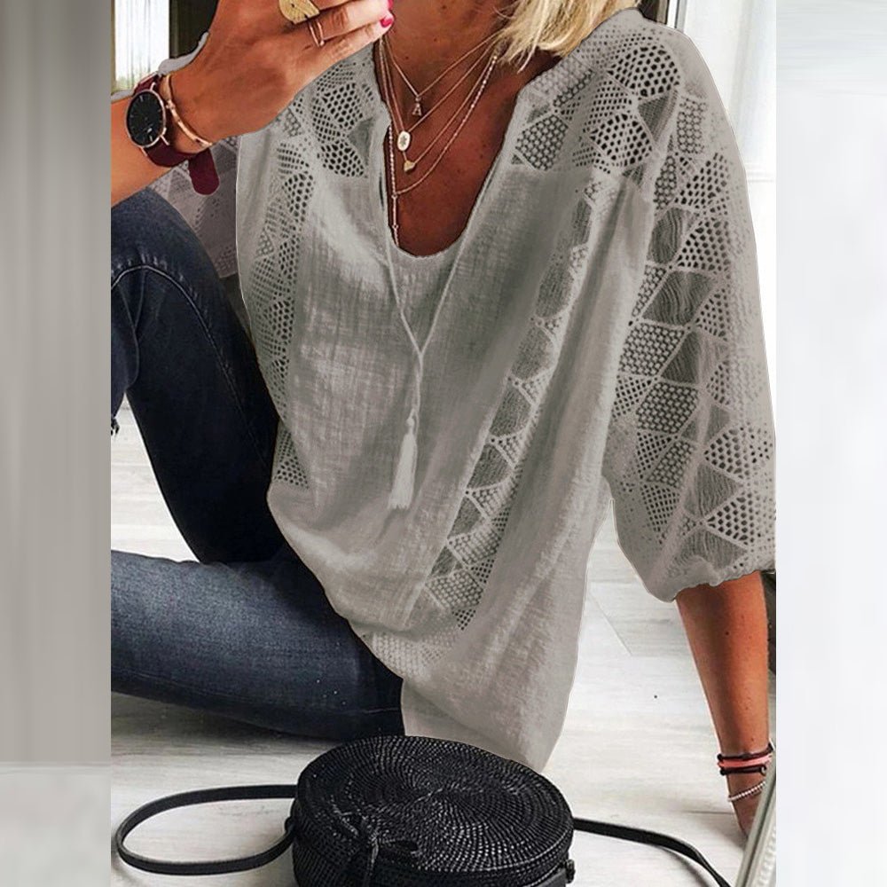 Lena | Hæklet bluse