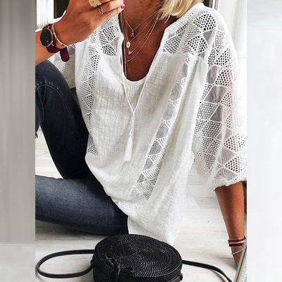 Lena | Hæklet bluse